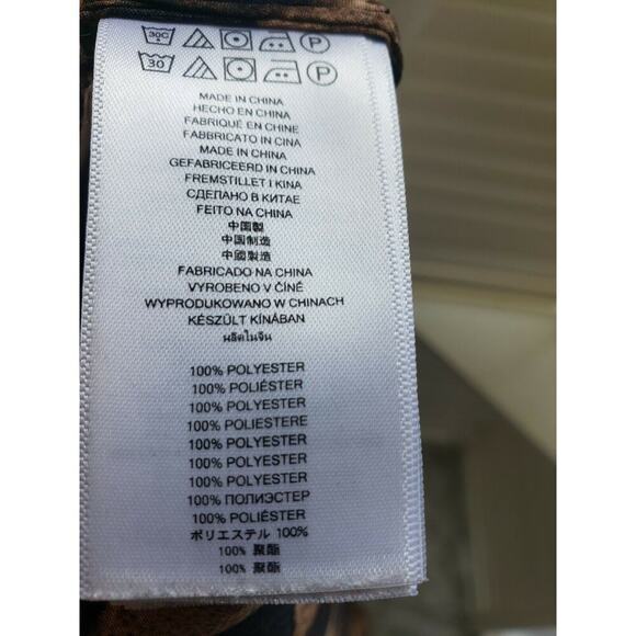 MICHAEL KORS CHEETA PRINT BALLOON SLEEVE BLOUSE SM - Picture 9 of 9